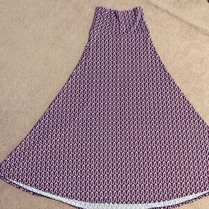 LuLaRoe maxi. Can be worn as a skirt or a sleeveless dress.